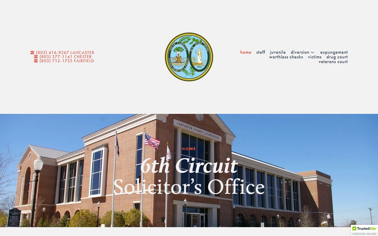 Fairfield County criminal court records Sixth Circuit Solicitor